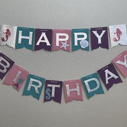 Mermaid Birthday Banner