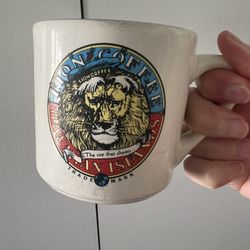 Vintage Lion Coffee Hawaiian Islands Coffee Mug 80s