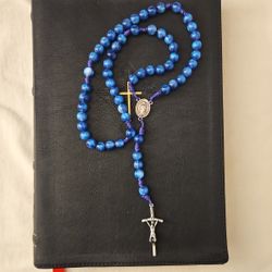Starry Sky Our Lady Of Guadalupe, Handmade Catholic Rosary
