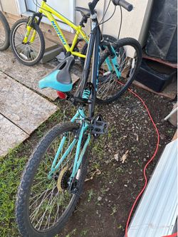 Huffy blue mountain bike