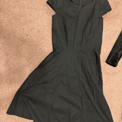 New Large Black Stretchy Short Dress