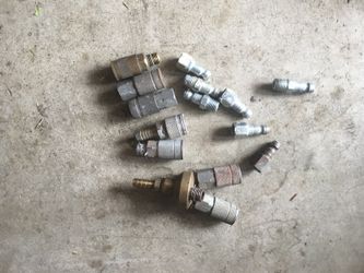 1/4 and 3/8 air fitting, $2 , $1 , .50 cents