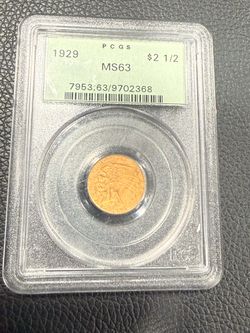 Gold 1/10th oz Indian PCGS Green Label MS 63 toning