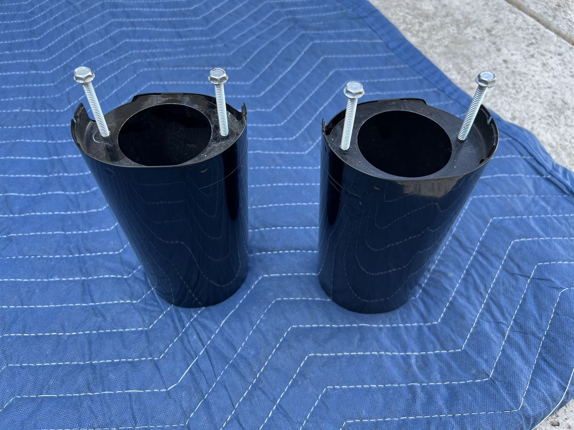 Gloss Black Harley Davidson Fork Slider Covers