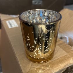 Golden Glass Votives
