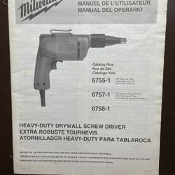 Milwaukee Drywall Screw Gun