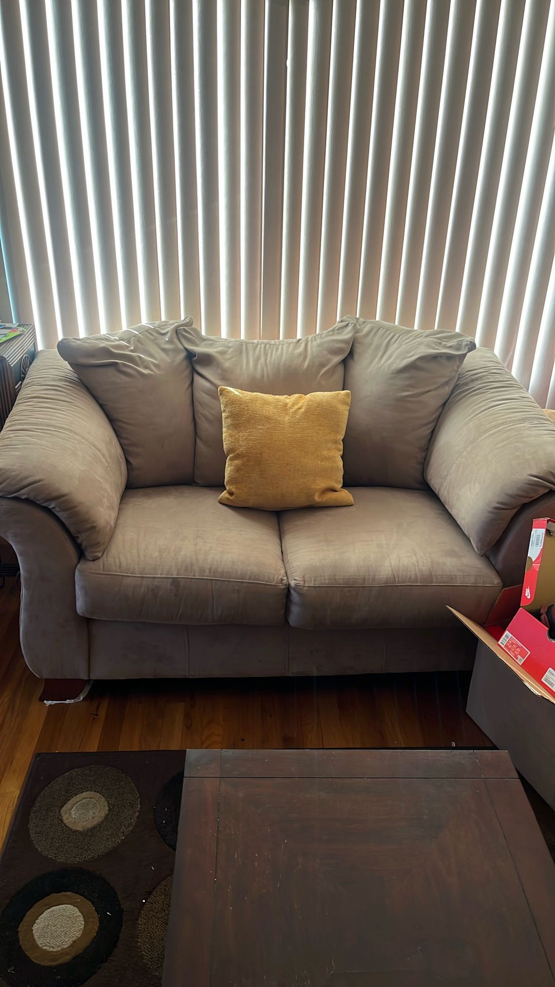 Sofa And Love Seat Plus Table