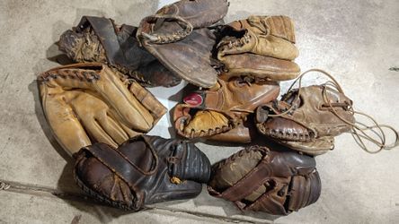 Vintage Baseball Gloves