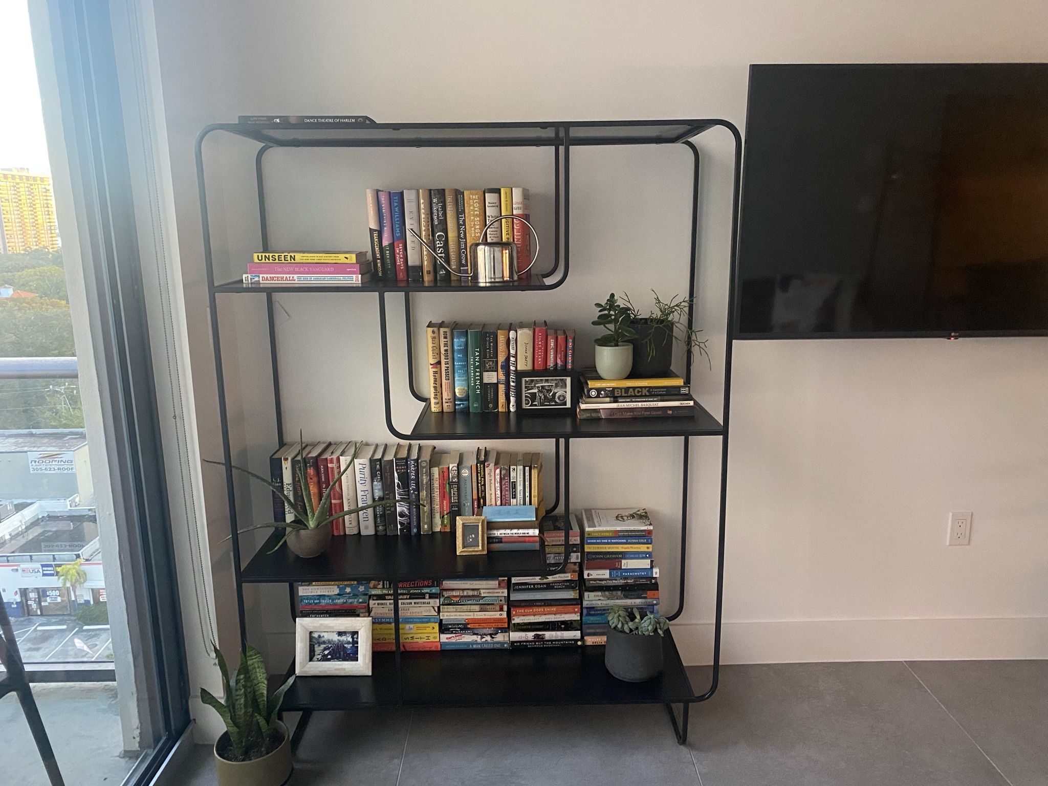 Urban Outfitters - Black Steel Bookcase