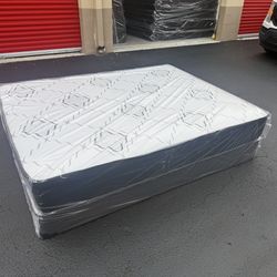 Queen Mattress Set – Medium – Brand New – Delivery Available 🚚