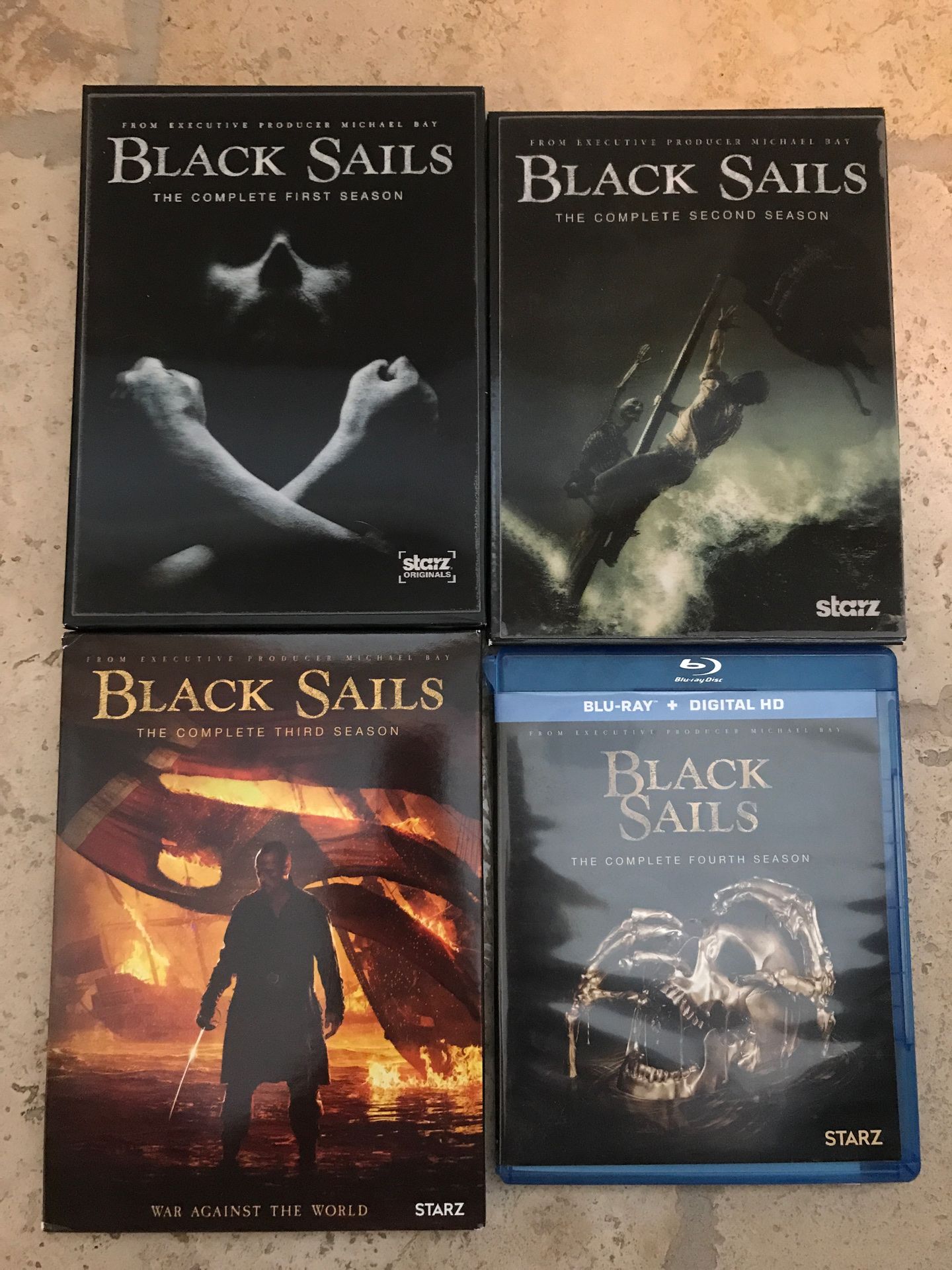 Black Sails DVDs all 4 seasons