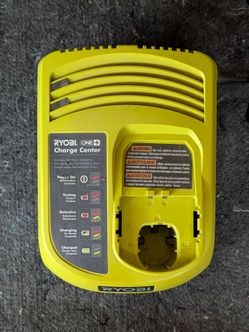 Ryobi ONE+ 18V Charge Center diagnostic battery charger.