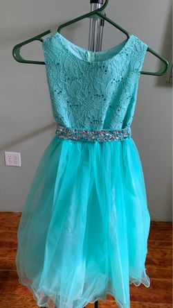 Kid’s dress size 8 color teal