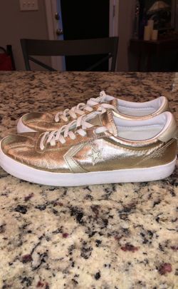 Metallic Gold Converse sz 7