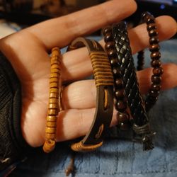 5 Men's Bracelets For 15.00