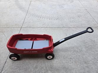 Used Radio Flyer All-Terrain Pathfinder Wagon for Kids and Storage.