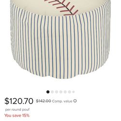 Baseball ottoman