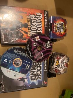 Guitar Hero & Rock Band Game Lot for