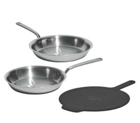 Made In Stainless Steel Frying Pan Set - 12" and 10"