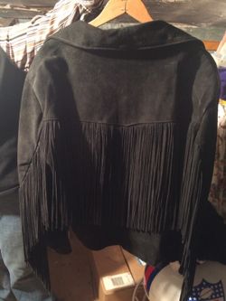 Suede fringed jacket
