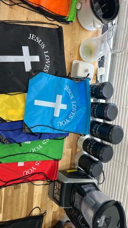 Jesus loves you backpack $10 each