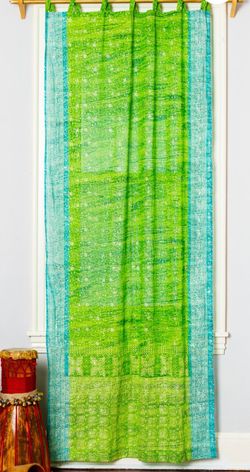 BOHO Sari Light Filtering Loop-top Curtains / Drapes