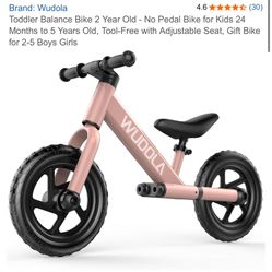 Pink Toddler Balance Bike 