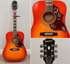 Epiphone Hummingbird Pro Acoustic Electric Guitar – Cherry Sunburst
