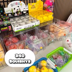Bulk Lot of 340 Squishy Toys