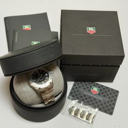 TAG Heuer Men’s Professional 2000 Exclusive Quartz Date Dive Watch Box & Papers Black Dial Stainless Steel Sports WN1110