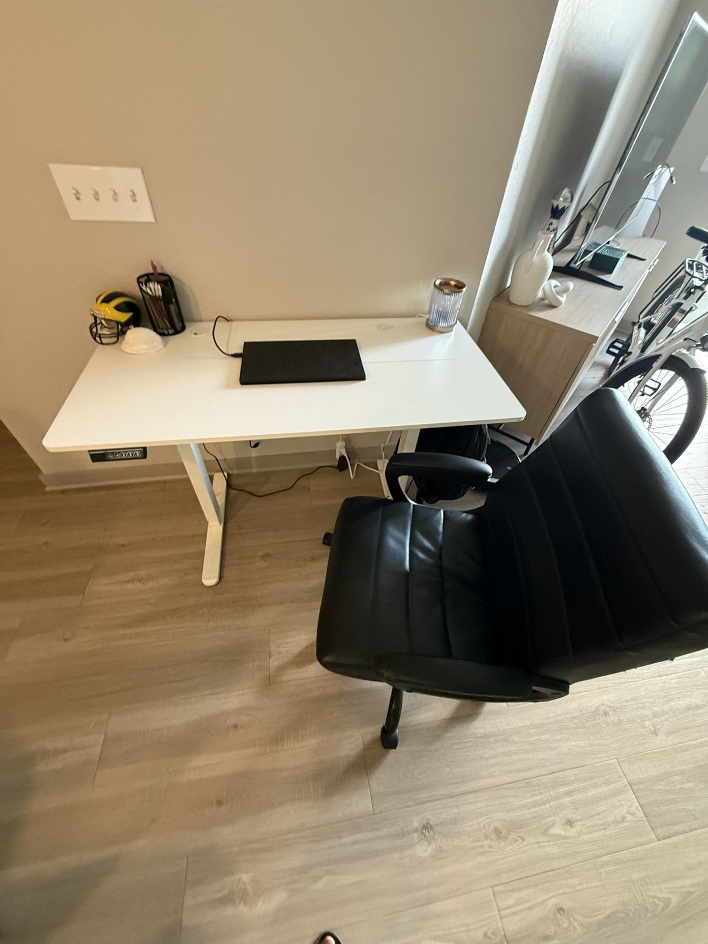 Electric Standing Desk And Chair