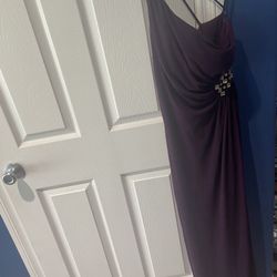 Long Dark Purple Dress