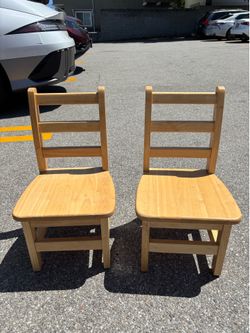 Kids wooden chairs