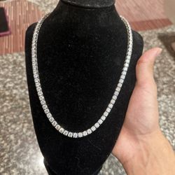 Diamond Test Approved Moissanite 5MM Tennis Necklace 