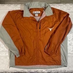 Columbia Mens Sportswear Lightweight Windbreaker Jacket Cream/Orange size XXL