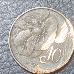 1929 Ten C Italia Coin 