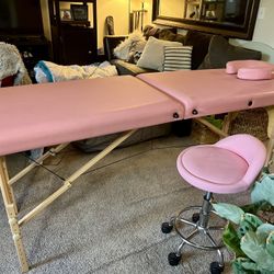 Porta massage table with chair