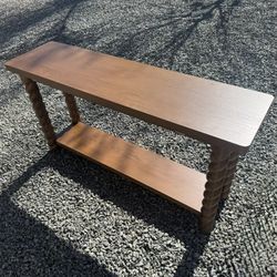 NEW 60'' Wooden Console Table w/ Braided Legs