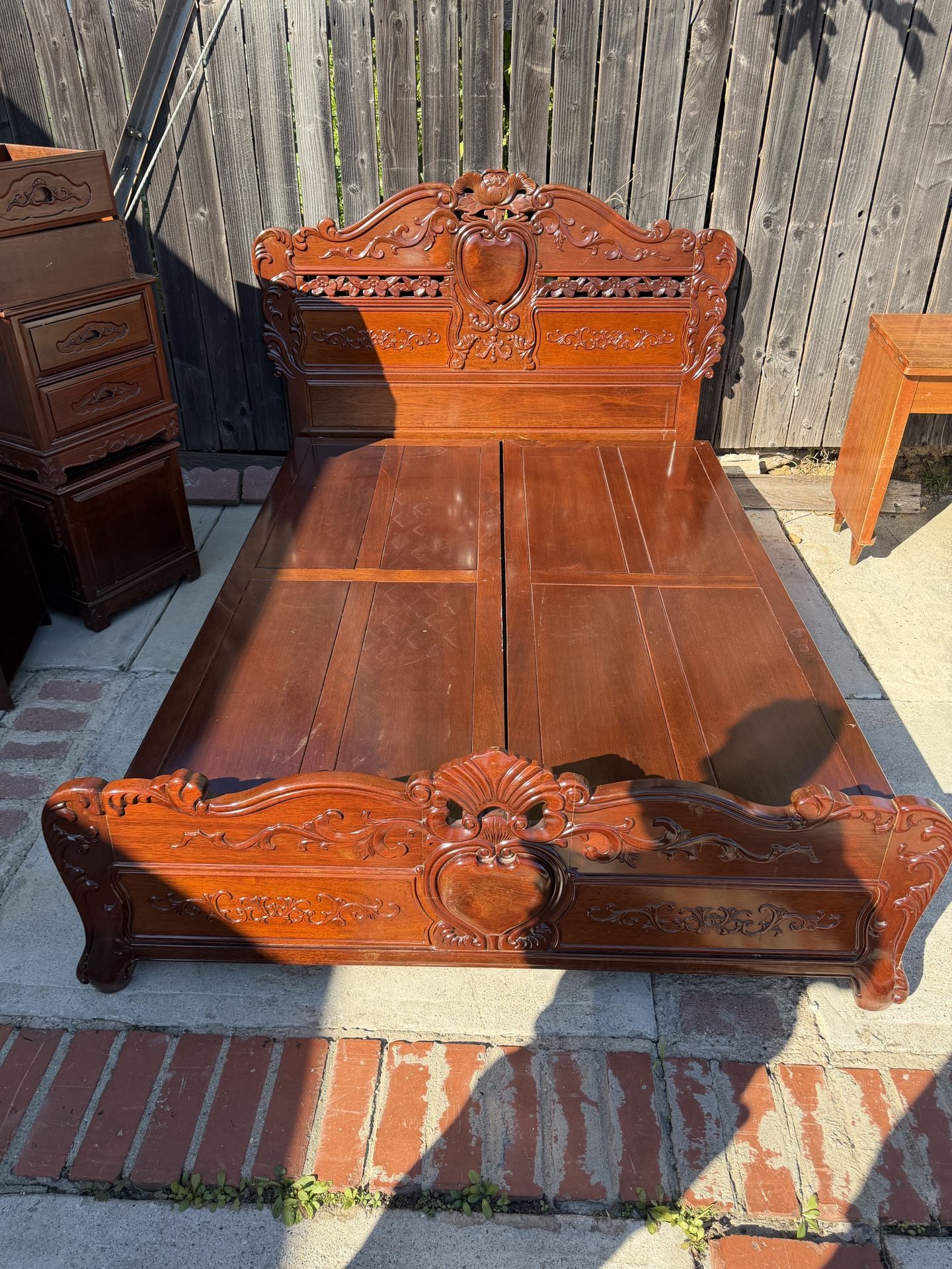 Bed Frame Queen - Solid Wood