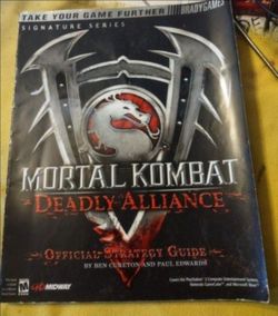 Rare collectible Bradygames strategy guide mortal kombat deadly alliance good shape