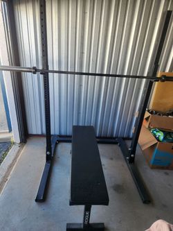 Gym Equipment Squat Rack-BB-Bench-Kettlebells- Bumper plates