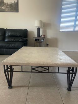 Stone coffee table