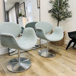 Designer Armchairs By PIERRE PAULIN for ARTIFORT (turquoise)
