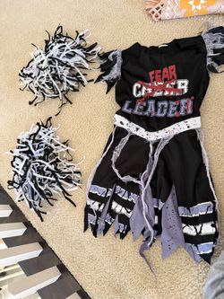 Kids Halloween Costume Zombie Cheerleader