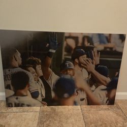Texas Rangers; Adrián Beltré. Dugout Laser Printed. 