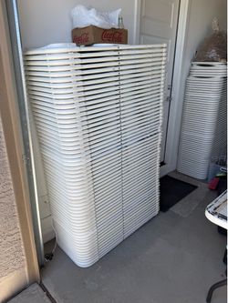 120 Folding Chairs + 12 Tables Bundle