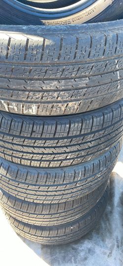 Used tires 225/60/17 crossover 4 used tires $300 including tax installation and balance