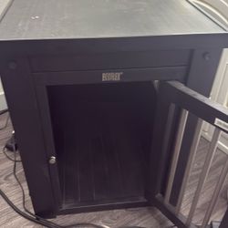 Furniture-Style Dog Crate – End Table Design