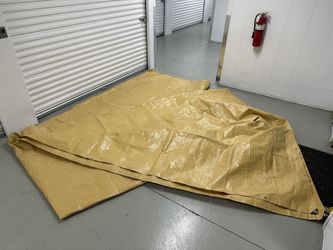 20' x 24' Tan Extra Heavy-Duty 12 Mil Multipurpose Polyethylene Tarp