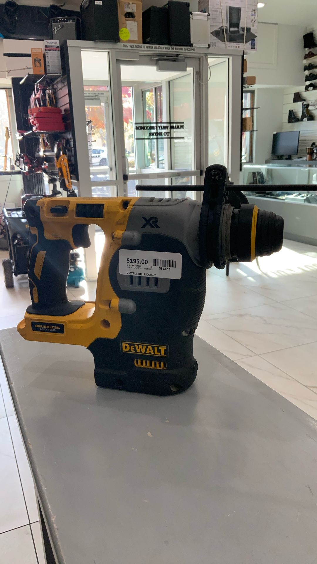 Dewalt DCH273 20v Cordless Brushless Rotary Hammer Drill 